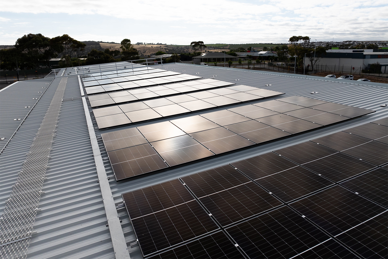 The new Seaford depot has sustainable features such as 98kW of solar panels to offset energy use.